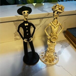Day of the Dead Clay Catrin Figurine